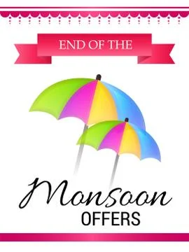 Monsoon. Stock Illustration