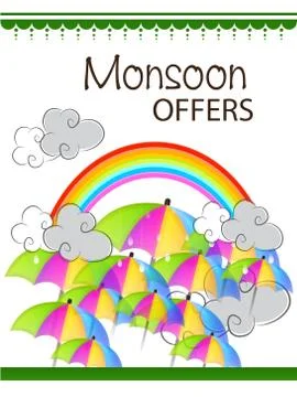 Monsoon. Stock Illustration