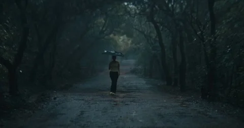 Monsoon Rain in Indian forest Stockbeeldmateriaal 304316803