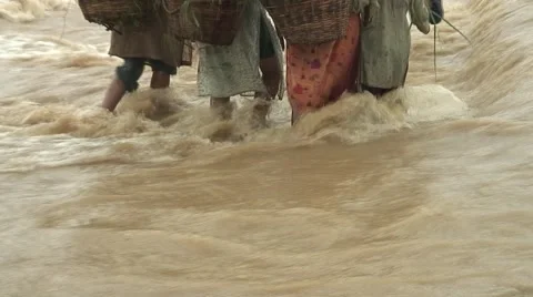 Monsoon rain Nepal Stock Footage 47549257