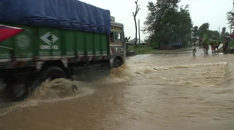 Monsoon rain Nepal Stock Footage 47549959