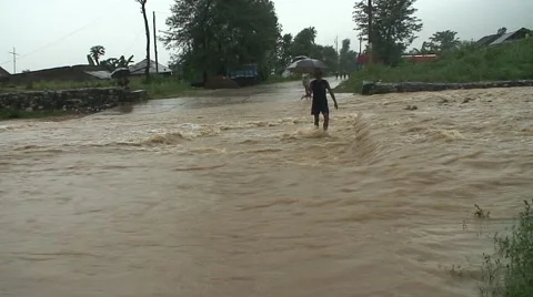 Monsoon rain Nepal Stock Footage 47550875