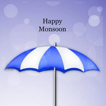 Monsoon season background Illustrazione stock