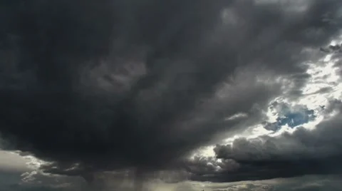 Monsoon Storm Clouds Time Lapse Stock Footage 7735396