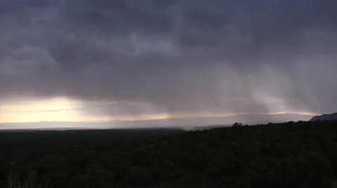 Monsoon Storm Timelapse Stock Footage 40212383