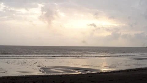Monsoon View of Rajodi Beach Along the Virar Coast, Maharashtra Stock Footage 344727818