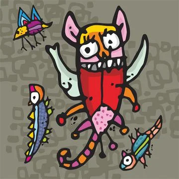 Monsta Stock Illustration