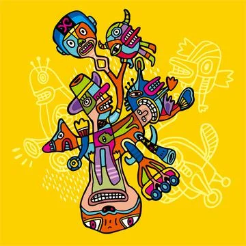 Monsta Stock Illustration