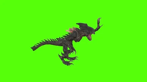 Monster Attack Claws Green Screen Animation 4k Rendering Video stock 262699608