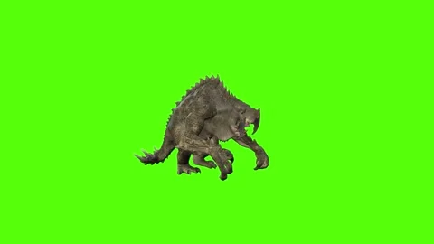 Monster Attacked Green Screen Animation 4k Rendering 動画素材 262597328