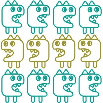 Monster Background Stock Illustration