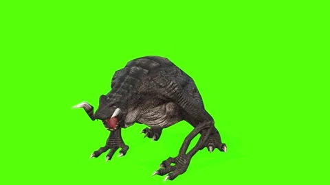 Monster Bite Green Screen Animation 3D R... | Stock Video | Pond5