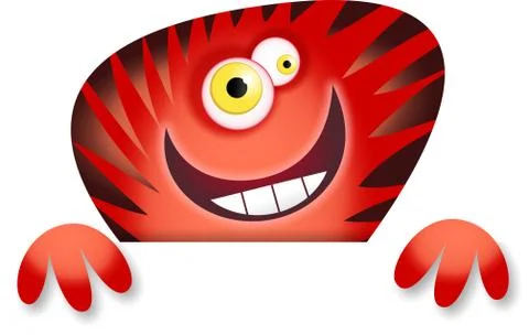 Monster Border Stock-Illustration