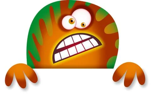 Monster Border Stock-Illustration