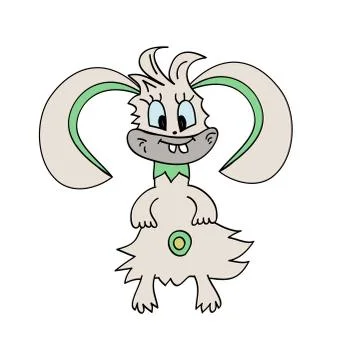 Monster  bunny rabbit vector illustration Stock Illustration