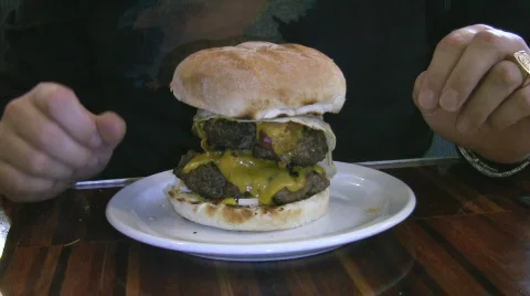 Monster Burger. Stock Footage