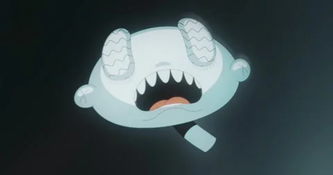 Monster Character with a whimsical face expression Stock Footage 313493880