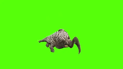Monster Claws Attack Forward Position Green Screen Animation 4K Rendering Vidéo 270021604