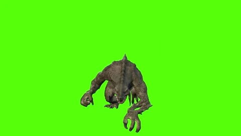 monster Claws Attack Green Screen Animat... | Stock Video | Pond5