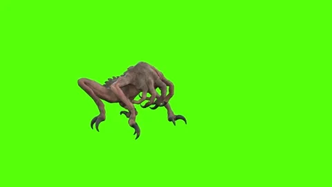 Monster Claws Attack Green Screen Animation 4k Rendering Stock Footage 267718741