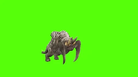 Monster Claws Attack Right Forward Green Screen Animation 4K Rendering Stock Footage 270021632