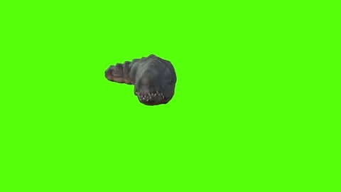 Monster crawl Green Screen Animation 4k Rendering Stock-Footage 262597617
