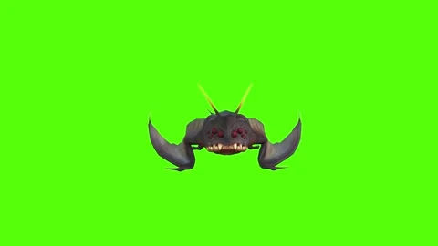 Monster Creature Idle Green Screen Animation 4k Rendering Stock Footage 271106296