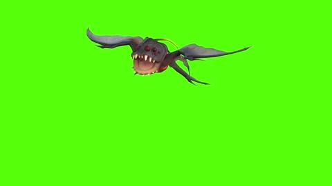 Monster Creature Jump Bite Green Screen Animation 4k Rendering 動画素材 271106277