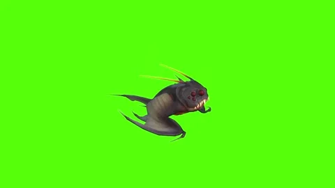 Monster Creature Jump Green Screen Animation 4k Rendering Stock-Footage 271106304