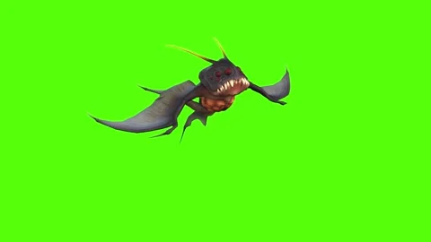 Monster Creature Landing Green Screen Animation 4k Rendering 스톡 동영상 271106326