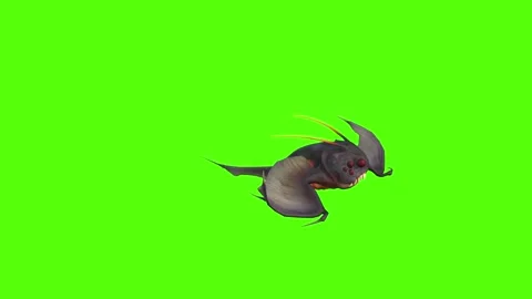 Monster Creature Walking Forward Green Screen Animation 4k Rendering Vídeos de archivo 271106205