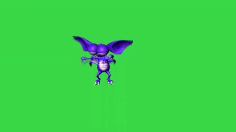 Monster Dancing:  Loop + Matte Video stock 41531660