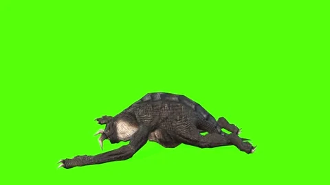 Monster Death Green Screen Animation 3D ... | Stock Video | Pond5