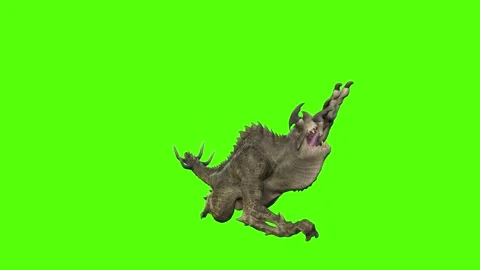 Monster Death Green Screen Animation 4k Rendering 動画素材 262597423