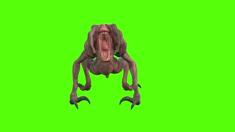 Monster Death Green Screen Animation 4k Rendering Видео 267718743