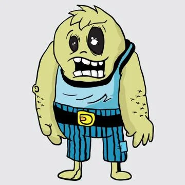 Monster doodle Stock Illustration
