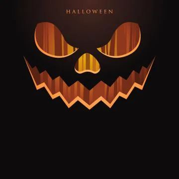 Monster face expression : evil laugh Stock Illustration