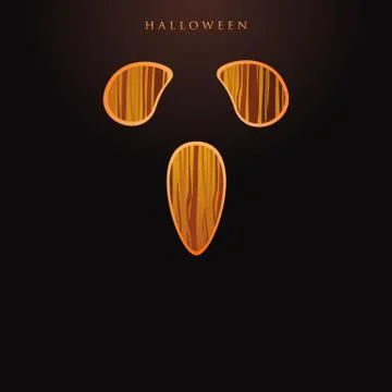 Monster face expression : spooky Stock Illustration