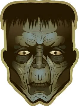 Monster face Stock Illustration