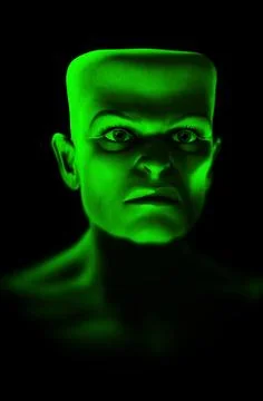 Monster Face Stock Illustration