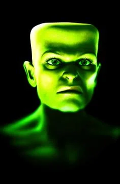 Monster Face Stock Illustration