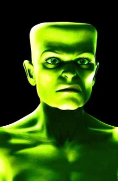 Monster Face Stock Illustration