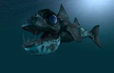 Monster fish Stock Illustration