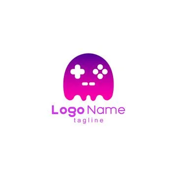 Monster game logo design vector Stock-Illustration