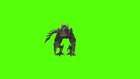 Monster Getting Hit Green Screen Animation 4k Rendering Vidéo 262699501