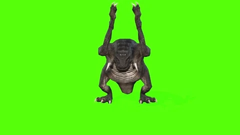 Monster Grab Rock Green Screen Animation... | Stock Video | Pond5