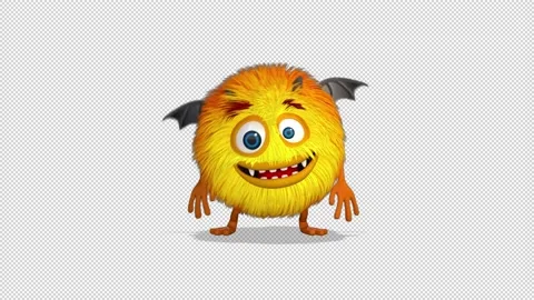 Monster Harry dancing a simple dance 库存影片 163291202