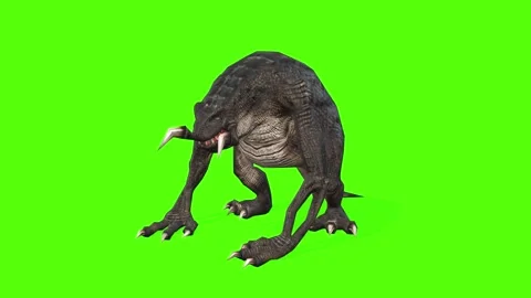 Monster Idle Green Screen Animation 3D R... | Stock Video | Pond5