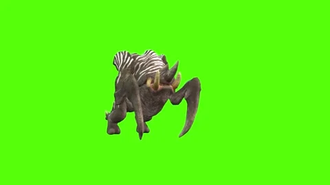 Monster Idle Green Screen Animation 4K Rendering 動画素材 270021514