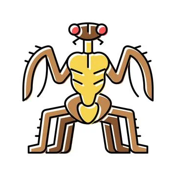 Monster insect color icon vector illustration Stock Illustration